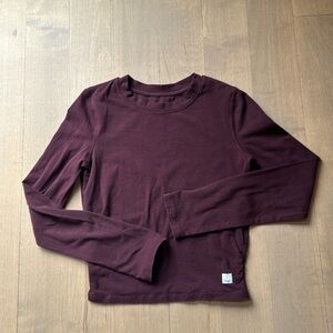 Vuori Long Sleeve Ruched Halo Tee XS